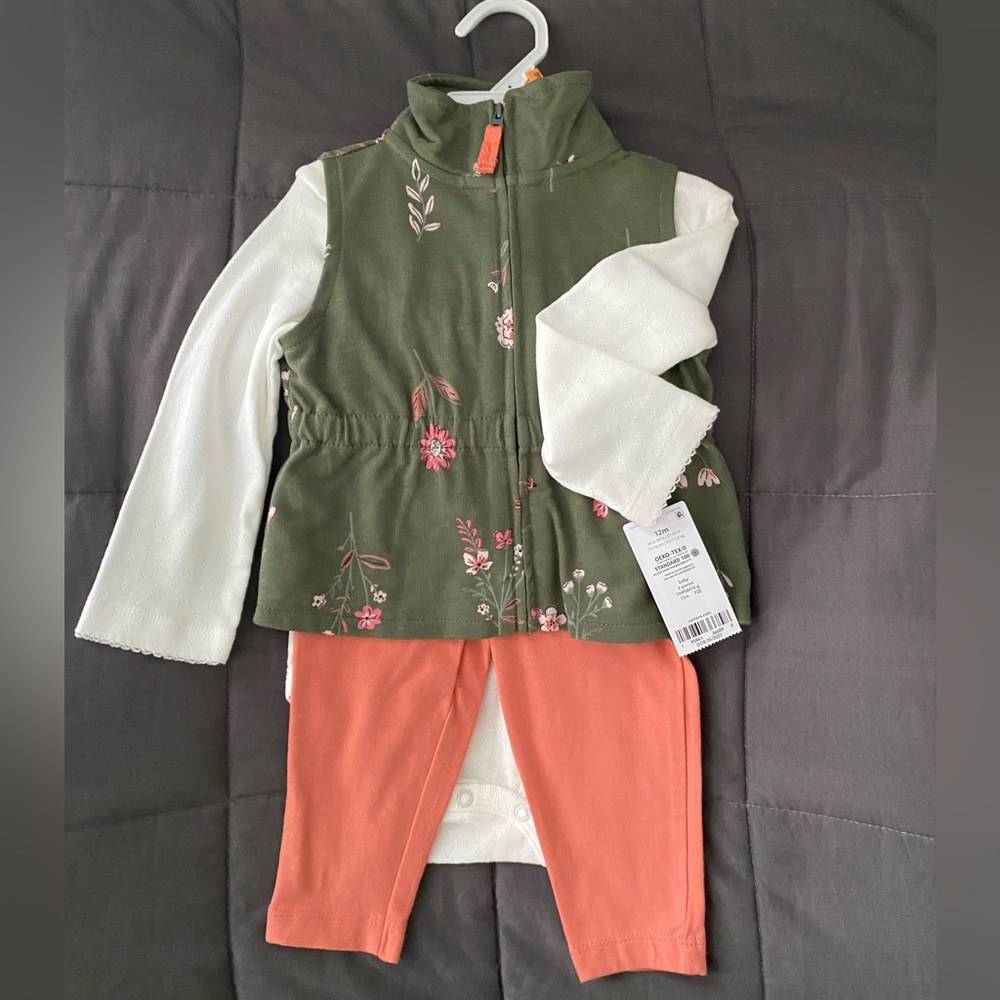 Carters Baby 3-Piece Vest Set NWT